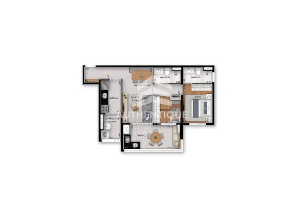 Apartamento, 2 quartos, 65 m² - Foto 10