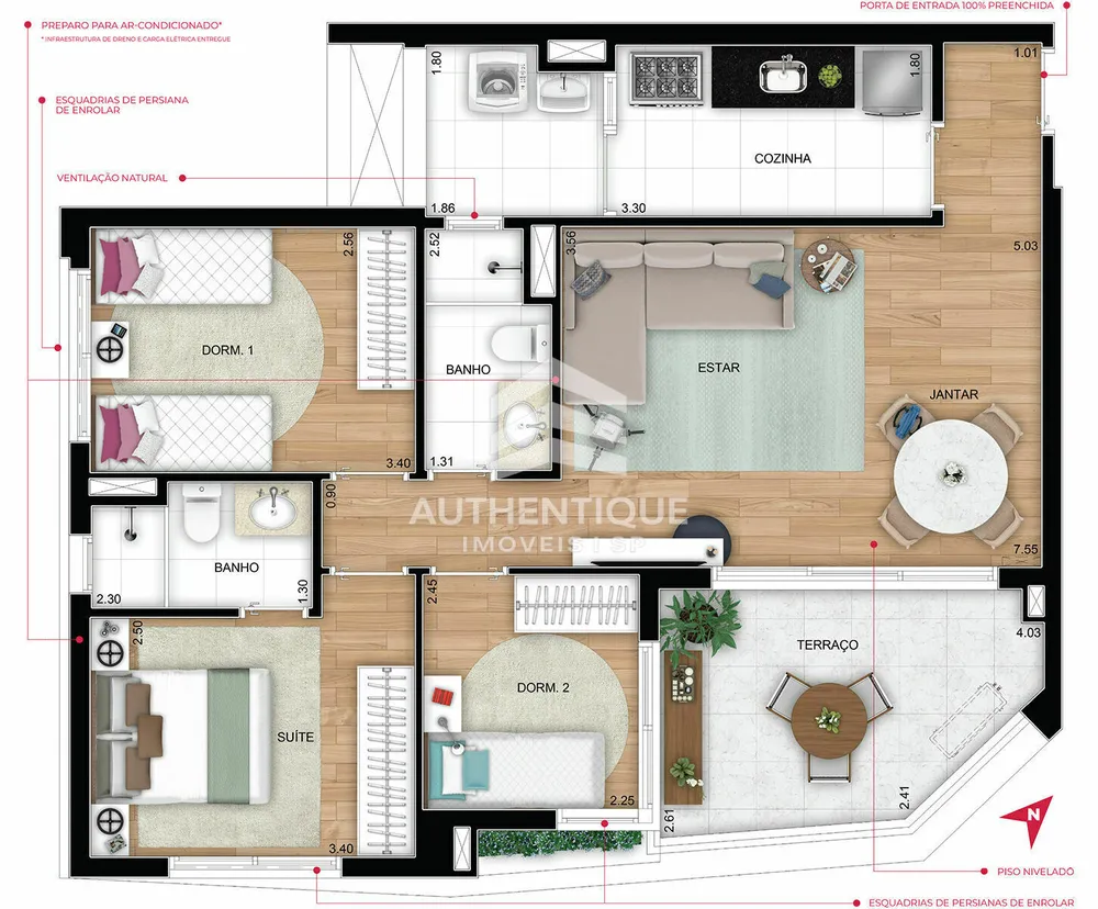Apartamento, 1 quarto, 35 m² - Foto 13