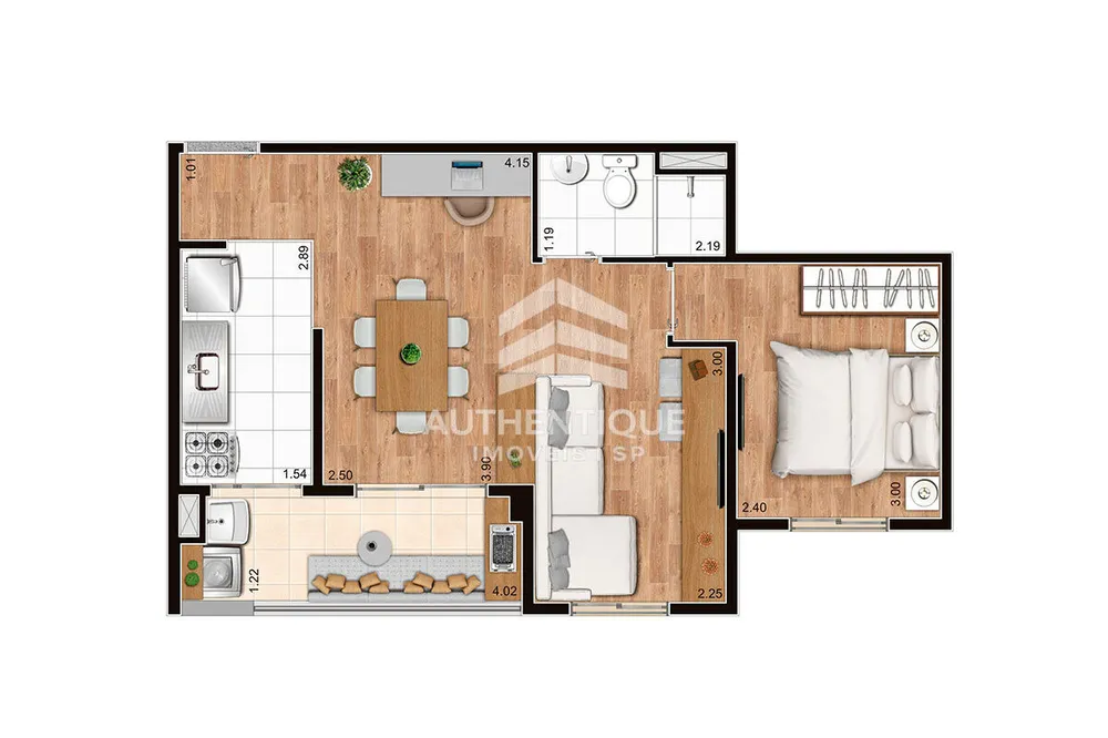 Apartamento, 2 quartos, 37 m² - Foto 11
