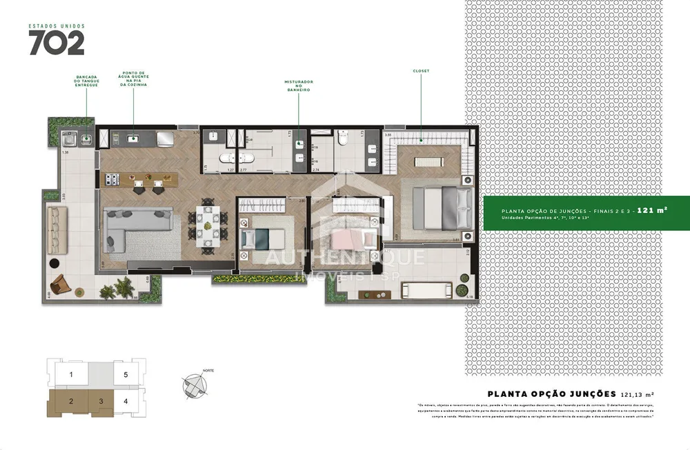 Apartamento, 1 quarto, 56 m² - Foto 13