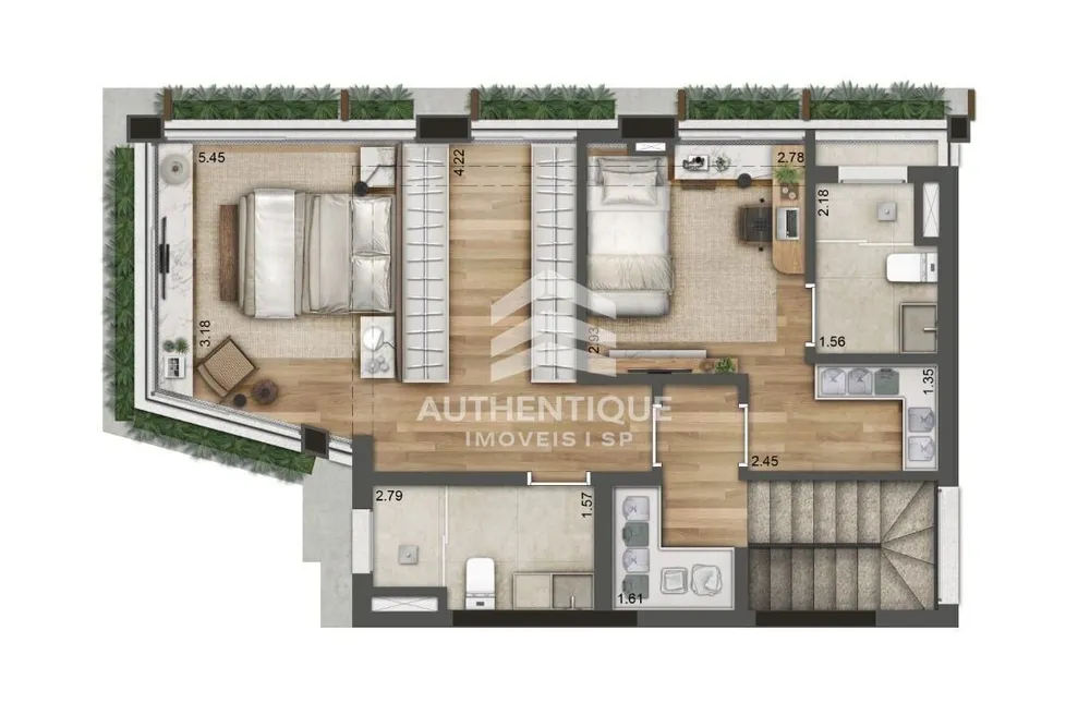 Cobertura, 2 quartos, 173 m² - Foto 20