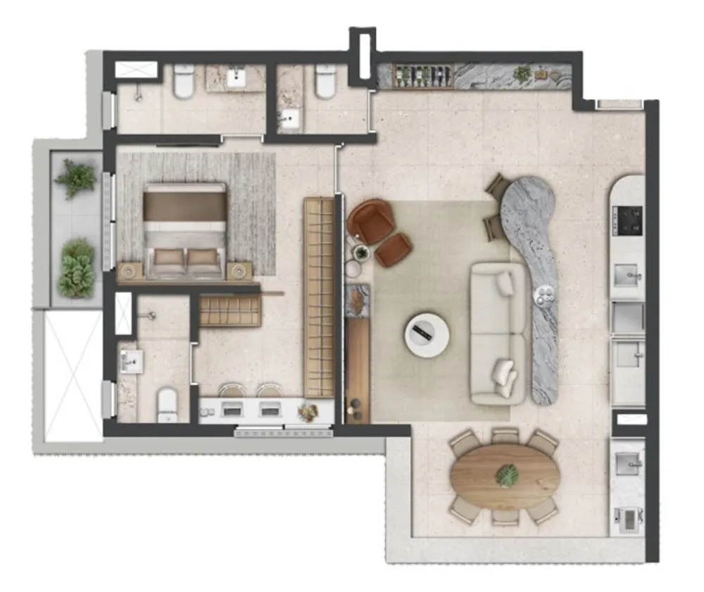 Apartamento, 2 quartos, 82 m² - Foto 6