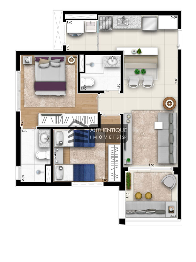 Apartamento, 2 quartos, 59 m² - Foto 12