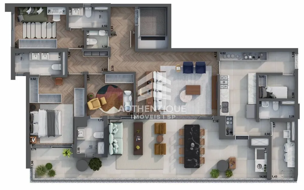 Apartamento, 3 quartos, 178 m² - Foto 9
