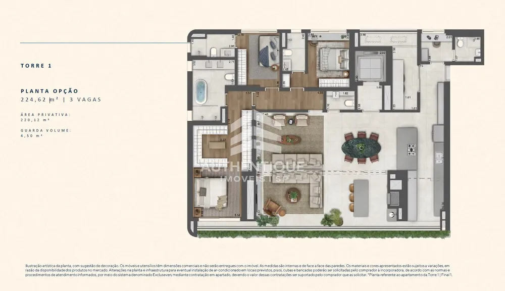 Apartamento, 4 quartos, 262 m² - Foto 1