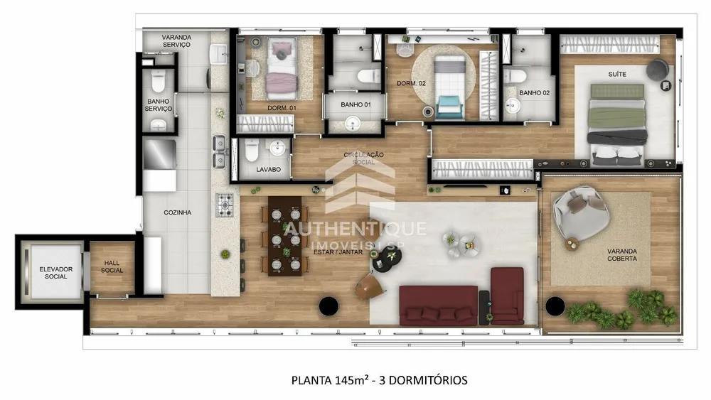 Cobertura, 3 quartos, 348 m² - Foto 7