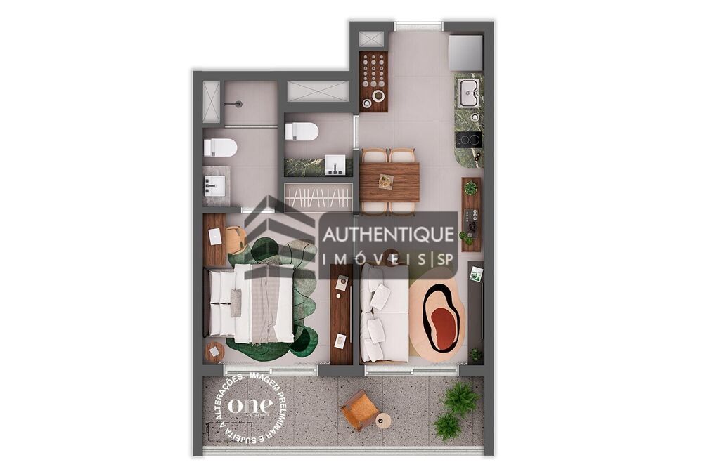 Apartamento, 1 quarto, 47 m² - Foto 22