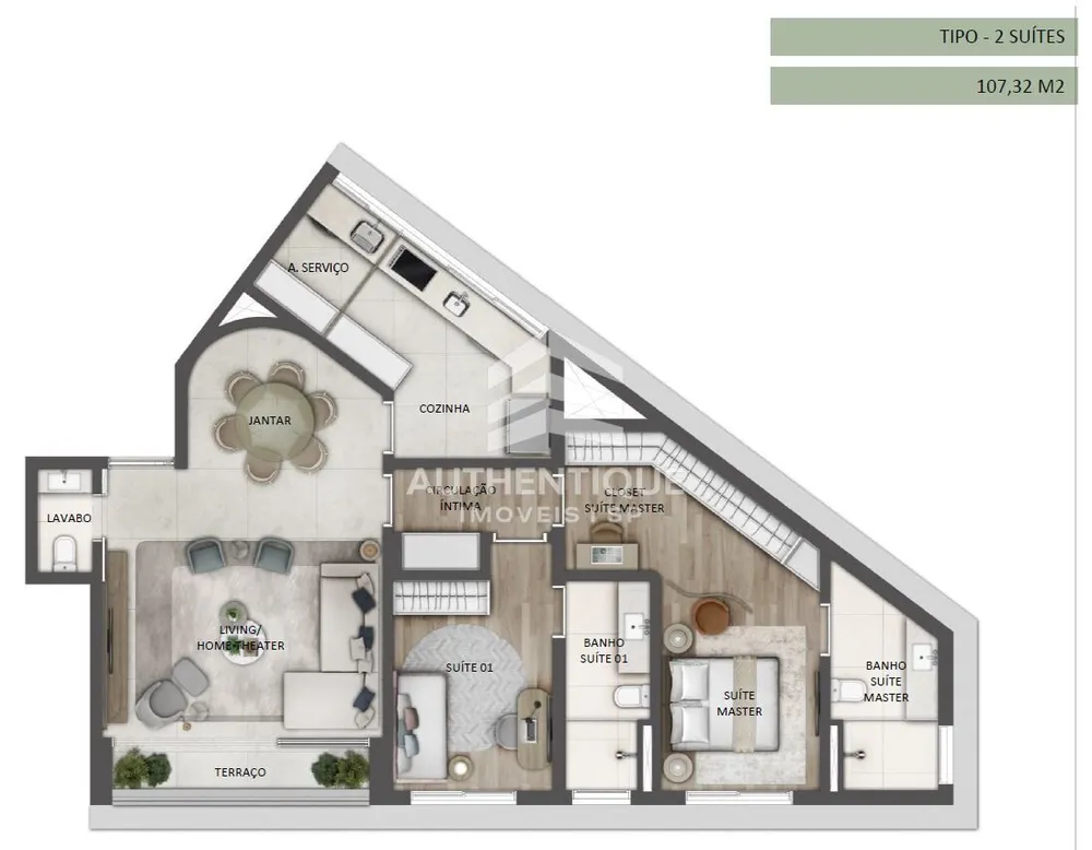 Apartamento, 2 quartos, 134 m² - Foto 8