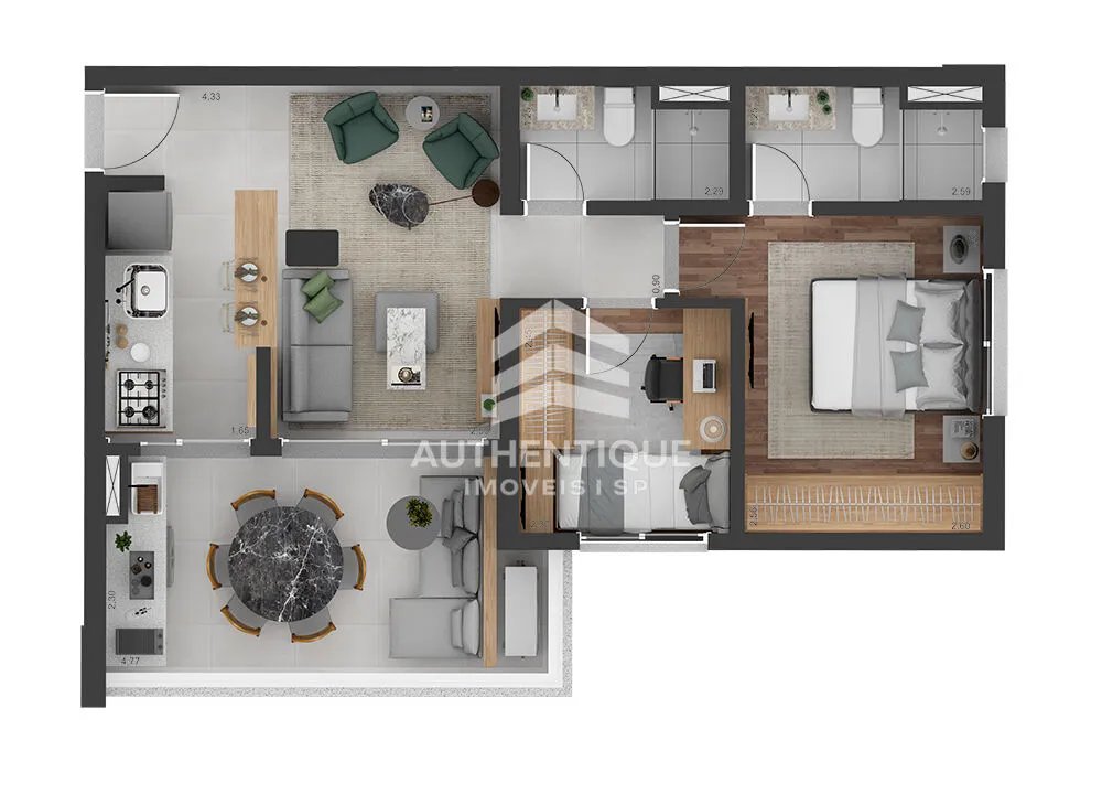 Apartamento, 2 quartos, 59 m² - Foto 16