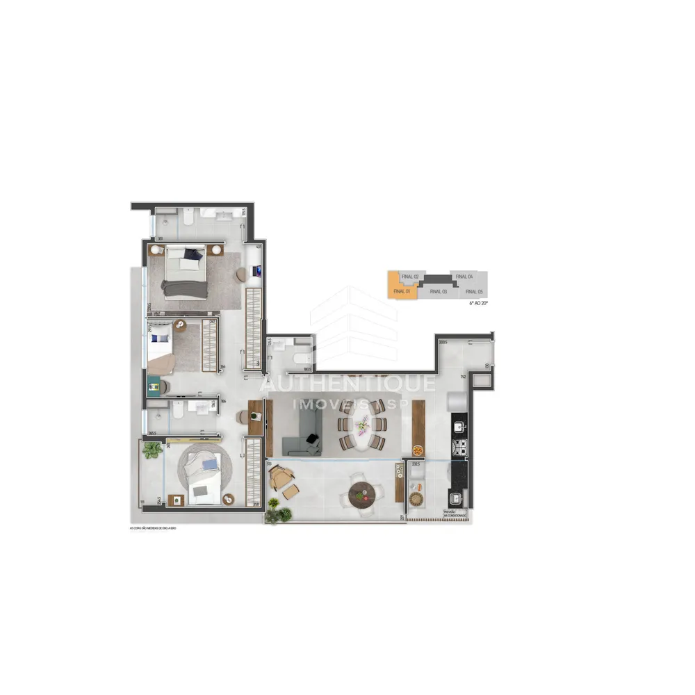 Apartamento, 3 quartos, 103 m² - Foto 9