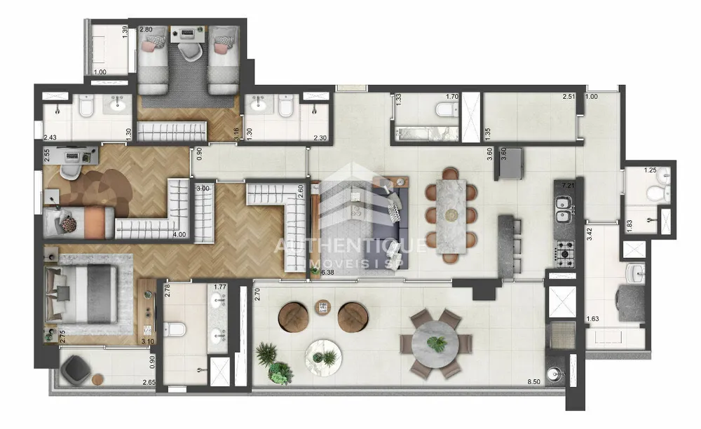 Apartamento, 4 quartos, 212 m² - Foto 35
