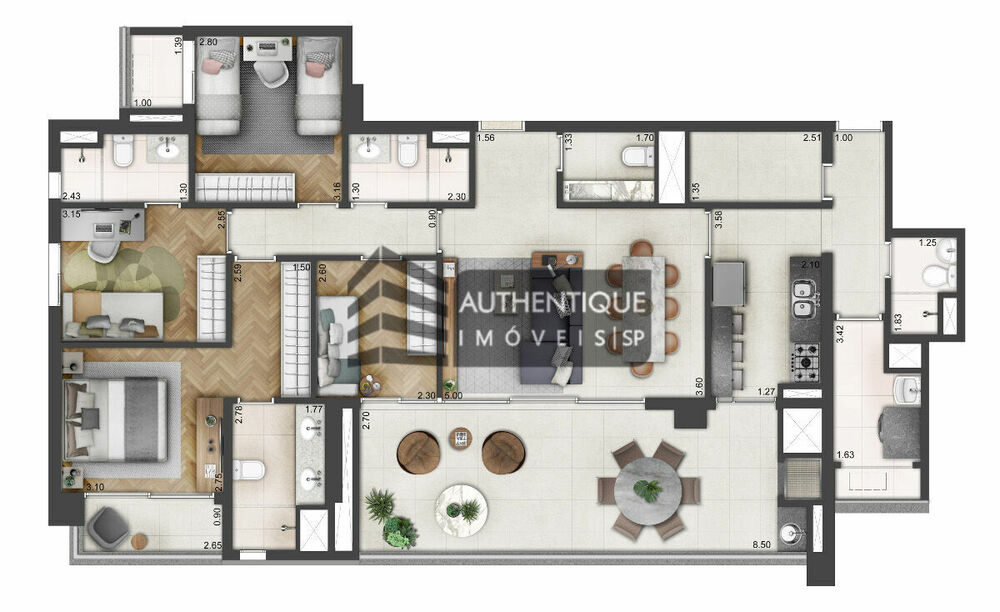 Apartamento, 4 quartos, 212 m² - Foto 16
