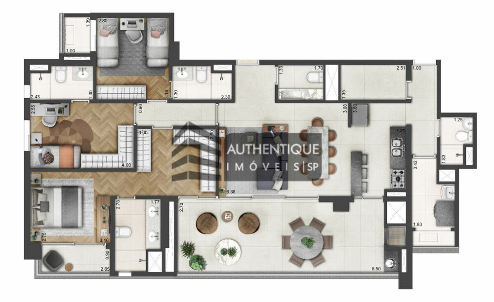 Apartamento, 4 quartos, 212 m² - Foto 6
