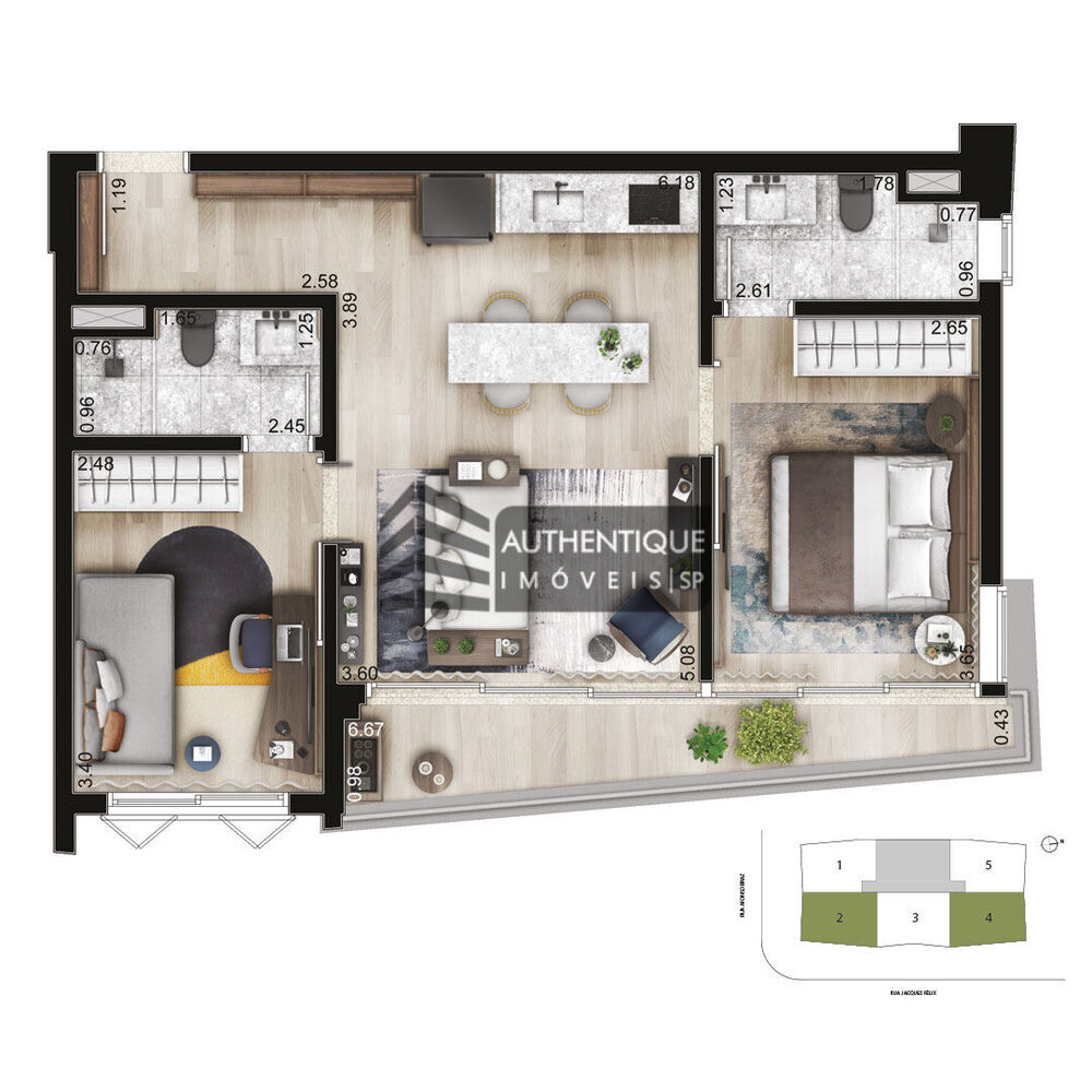 Apartamento, 1 quarto, 29 m² - Foto 4