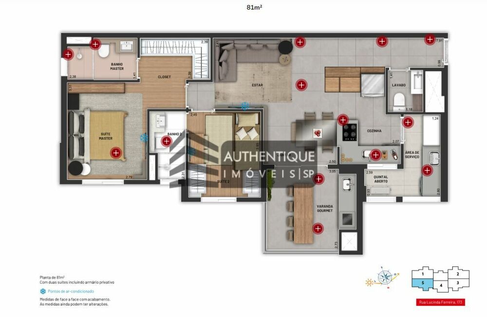 Apartamento à venda com 3 quartos, 91m² - Foto 12