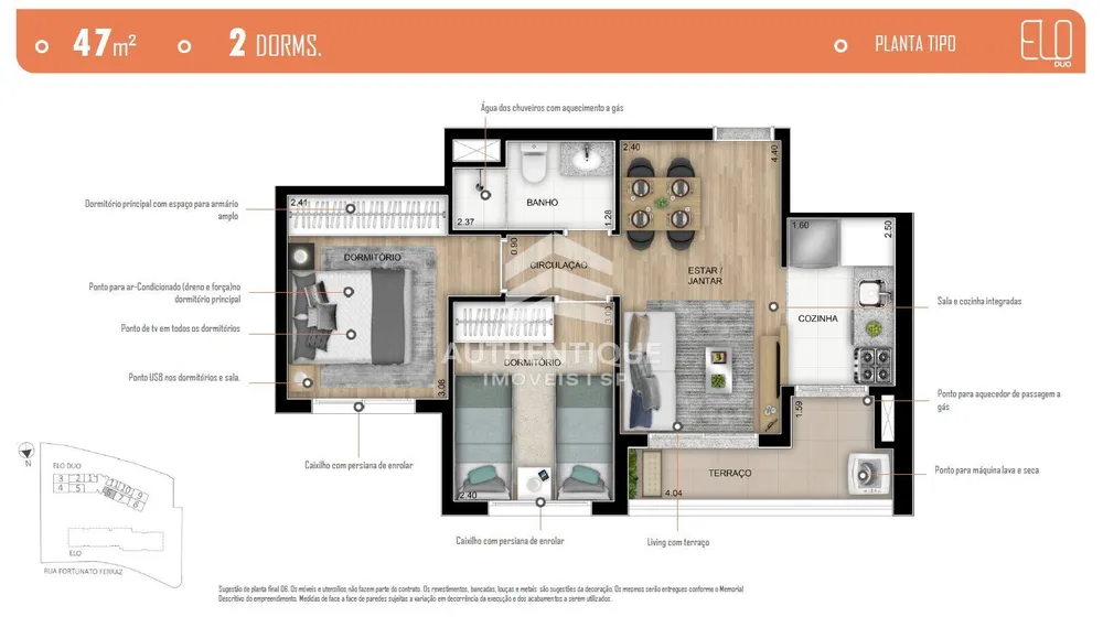 Apartamento, 2 quartos, 55 m² - Foto 49