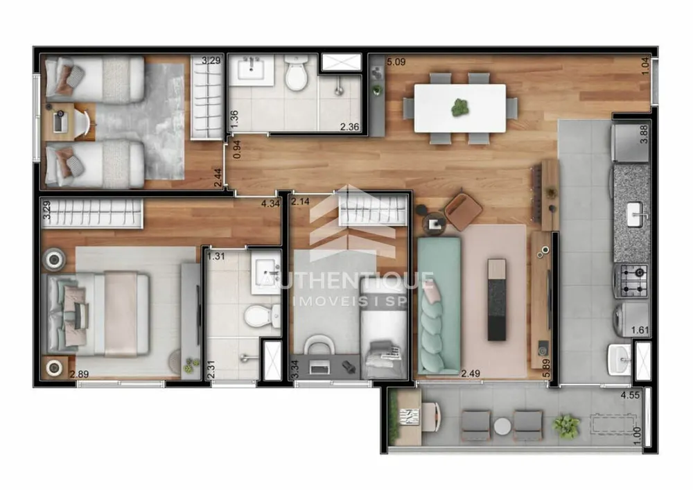Apartamento, 3 quartos, 95 m² - Foto 12