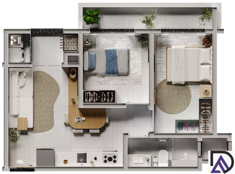 Apartamento à venda com 2 quartos, 53m² - Foto 7