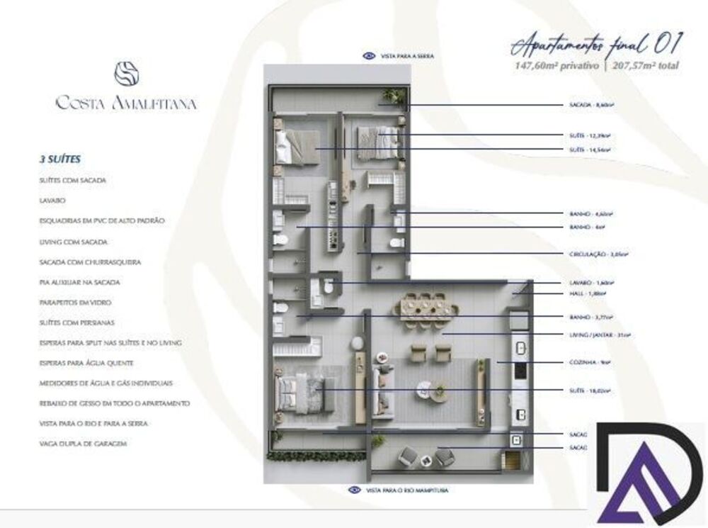 Apartamento, 3 quartos, 147 m² - Foto 4