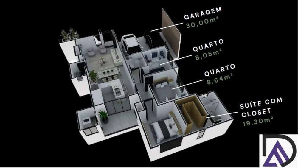 Casa à venda com 3 quartos, 100m² - Foto 4