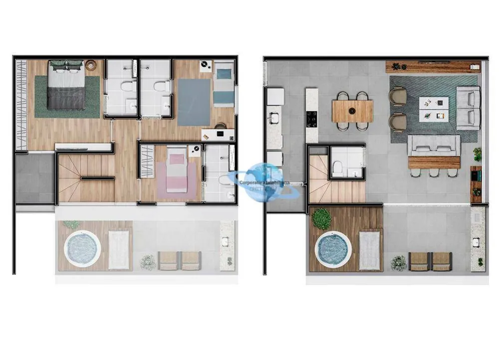 Cobertura, 3 quartos, 133 m² - Foto 2