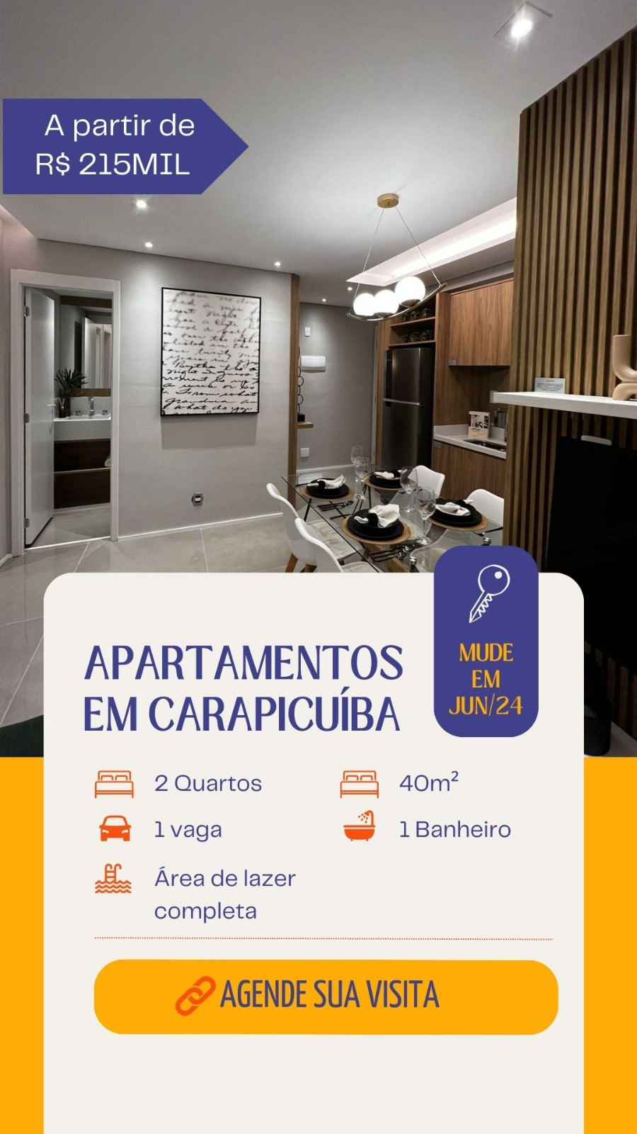 Apartamento à venda com 2 quartos, 40m² - Foto 1