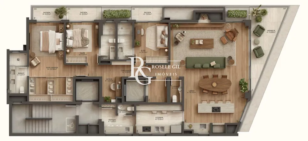 Apartamento, 3 quartos, 202 m² - Foto 4