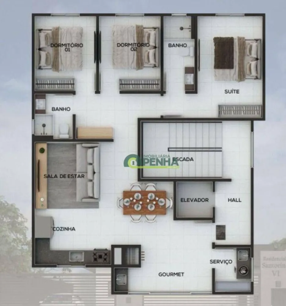 Apartamento, 2 quartos, 93 m² - Foto 3