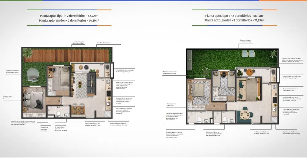 Apartamento, 2 quartos, 56 m² - Foto 10