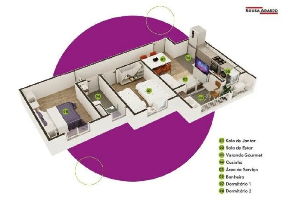 Apartamento, 2 quartos, 53 m² - Foto 8