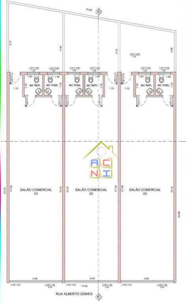 Loja-Salão, 75 m² - Foto 6