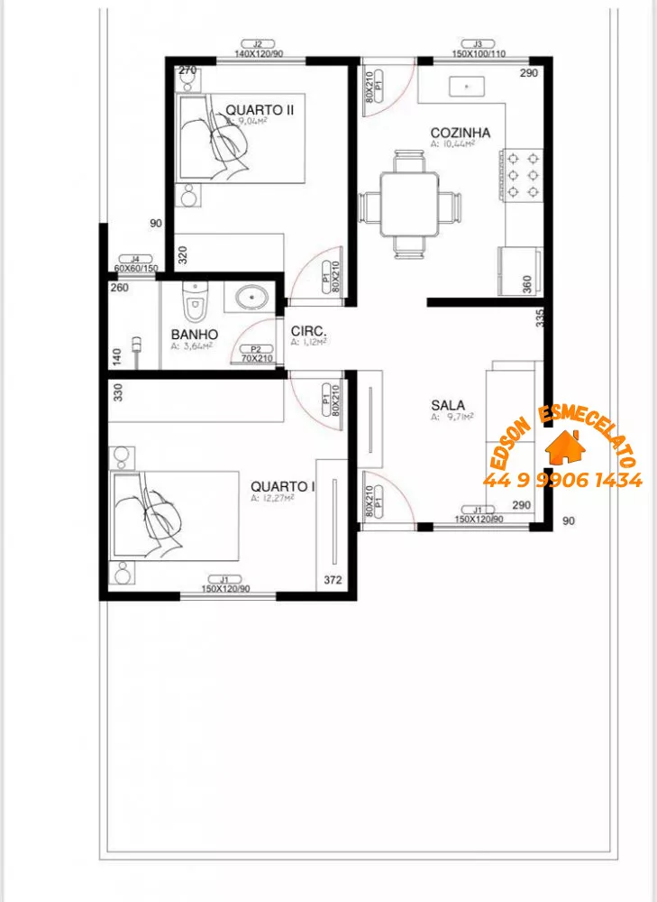 Casa à venda com 2 quartos, 160m² - Foto 3