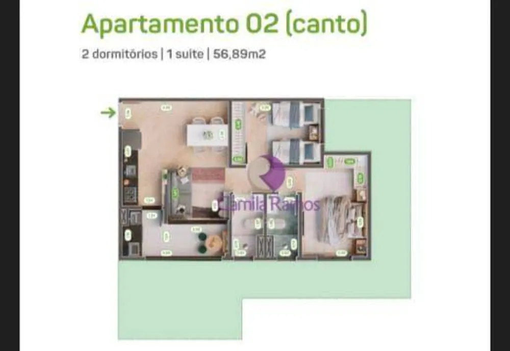 Apartamento, 2 quartos, 68 m² - Foto 1