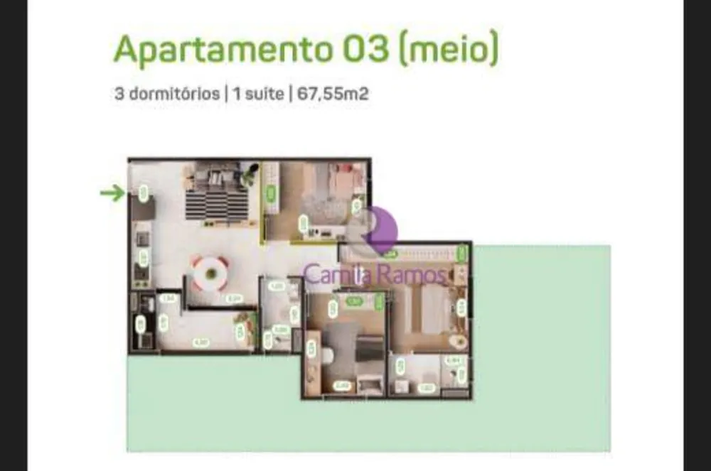 Apartamento, 2 quartos, 68 m² - Foto 7