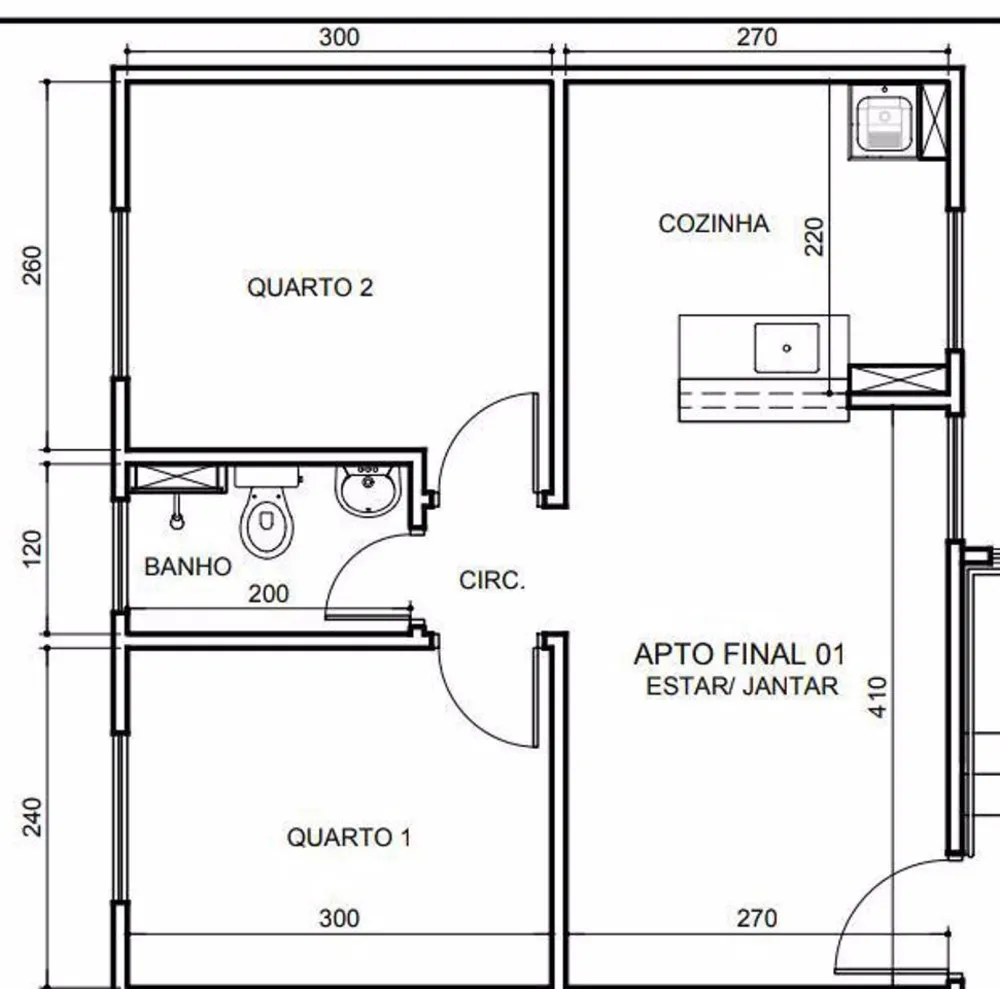 Apartamento, 2 quartos, 45 m² - Foto 5