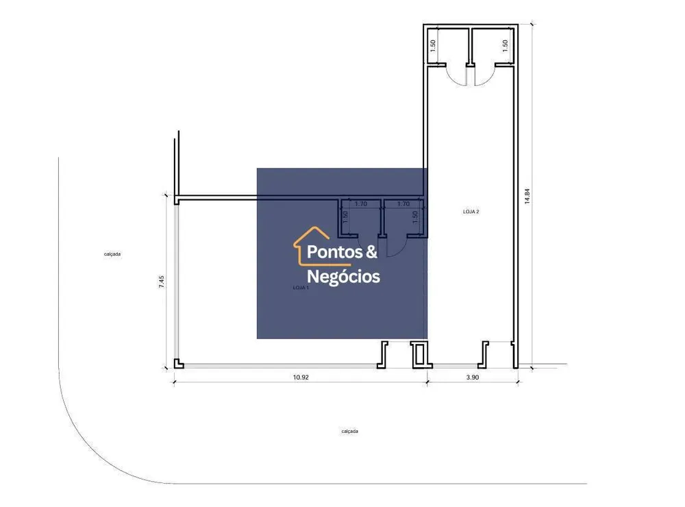 Loja-Salão, 140 m² - Foto 4