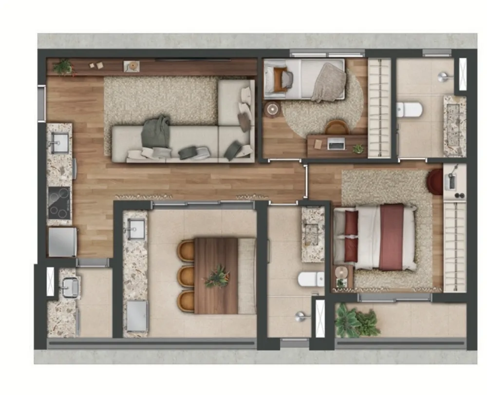 Apartamento, 2 quartos, 92 m² - Foto 3