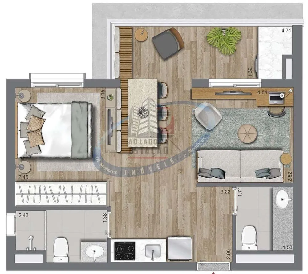 Apartamento, 2 quartos, 40 m² - Foto 12
