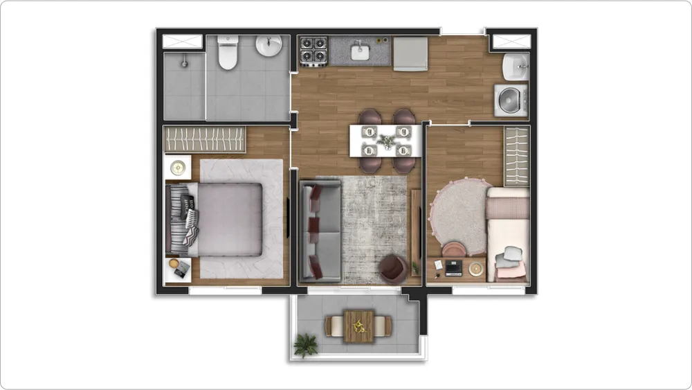 Apartamento, 2 quartos, 37 m² - Foto 8