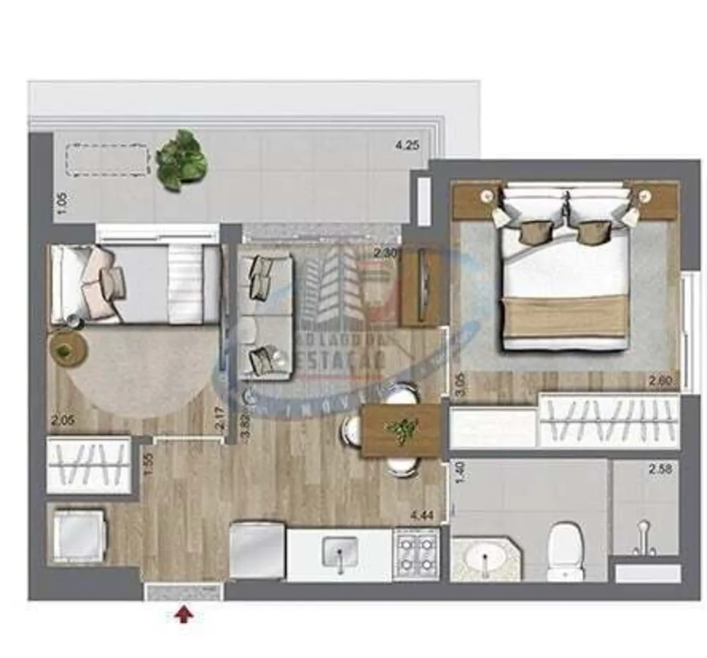 Apartamento, 2 quartos, 39 m² - Foto 8