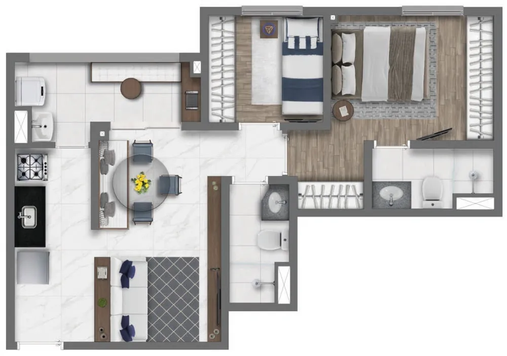 Apartamento, 3 quartos, 60 m² - Foto 5
