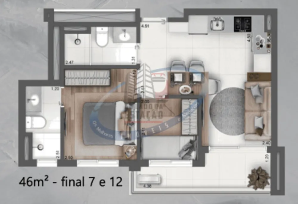Apartamento, 2 quartos, 47 m² - Foto 11