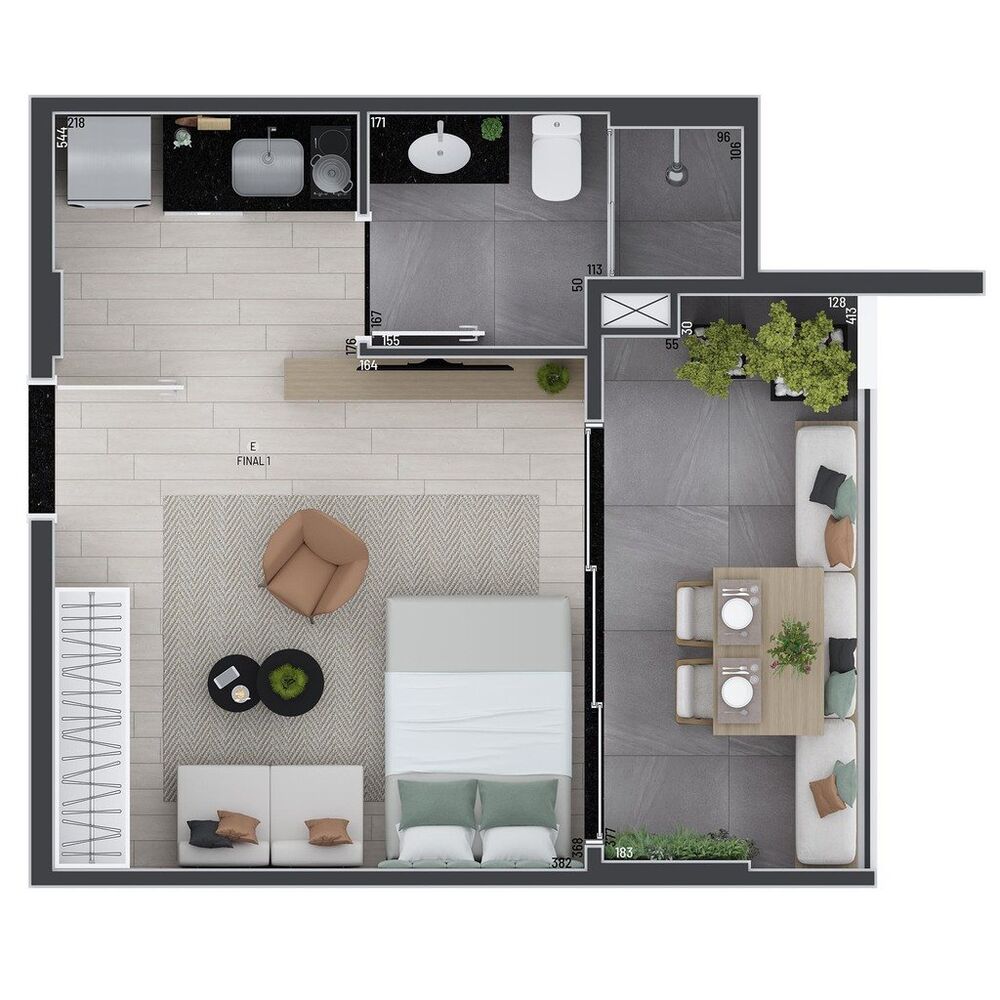 Apartamento à venda com 1 quarto, 28m² - Foto 16