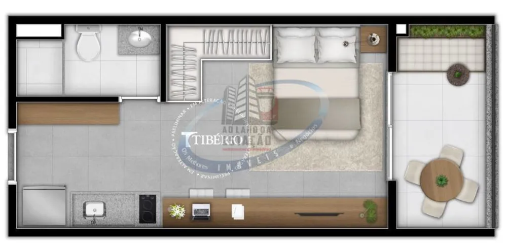Apartamento, 1 quarto, 27 m² - Foto 12