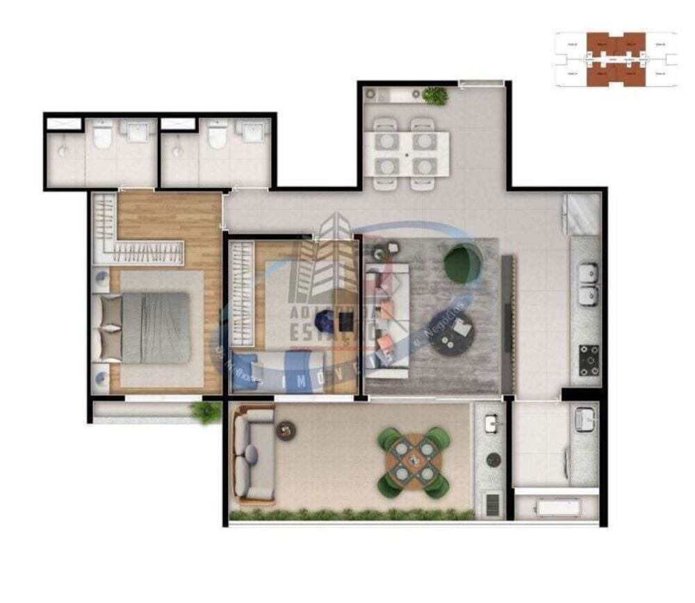 Apartamento à venda com 2 quartos, 72m² - Foto 20