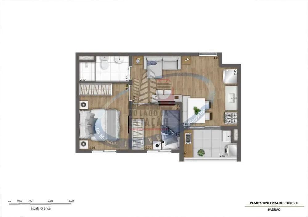 Apartamento, 2 quartos, 38 m² - Foto 7