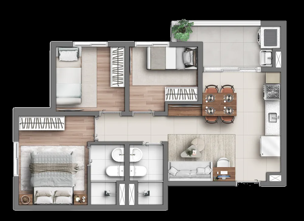 Apartamento, 2 quartos, 41 m² - Foto 7