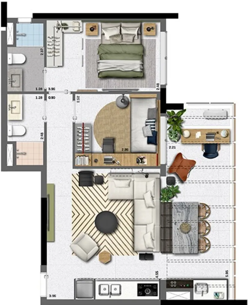 Apartamento, 2 quartos, 67 m² - Foto 4