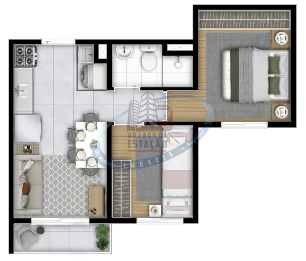 Apartamento, 2 quartos, 34 m² - Foto 12