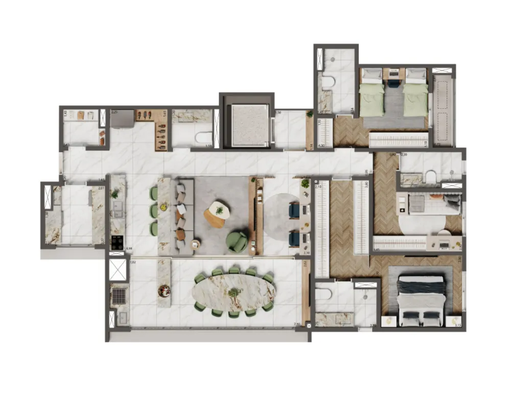 Apartamento, 3 quartos, 137 m² - Foto 5